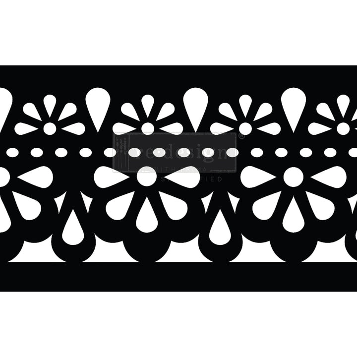NEW! CECE CLASSIC LACE Stick & Style Stencil Roll (Design size 15.24cm x 274cm) - Rustic Farmhouse Charm