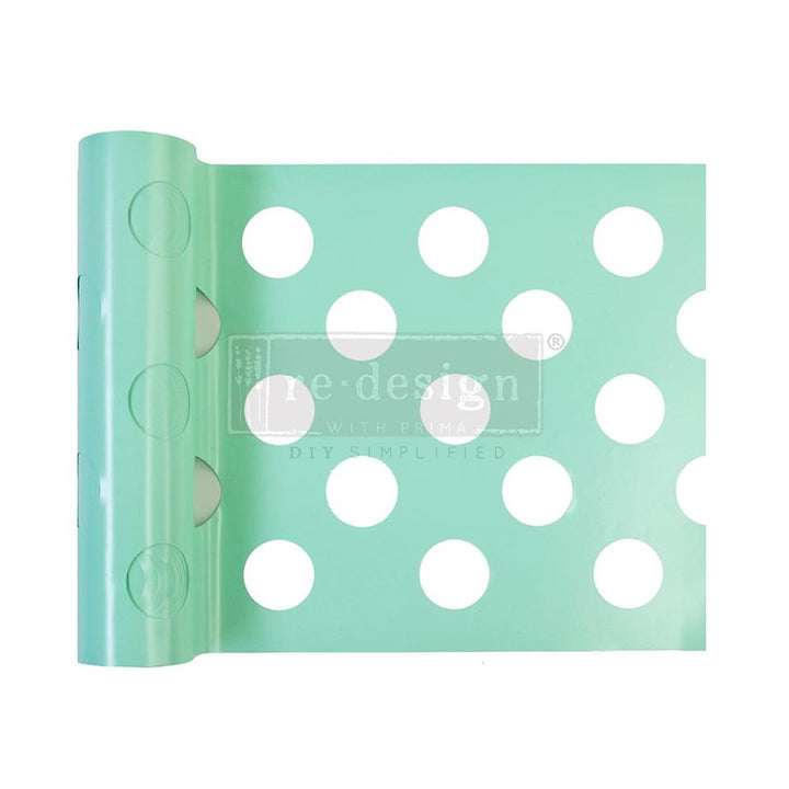 MULTI-LARGE DOT Stick & Style Stencil Roll (Design size 15.24cm x 274cm) - Rustic Farmhouse Charm