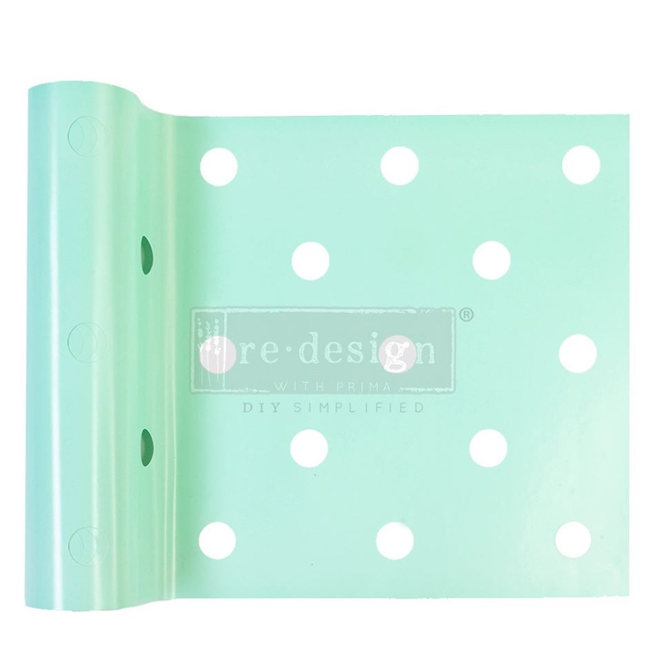 MINI DOT Stick & Style Stencil Roll (Design size 15.24cm x 274cm) - Rustic Farmhouse Charm