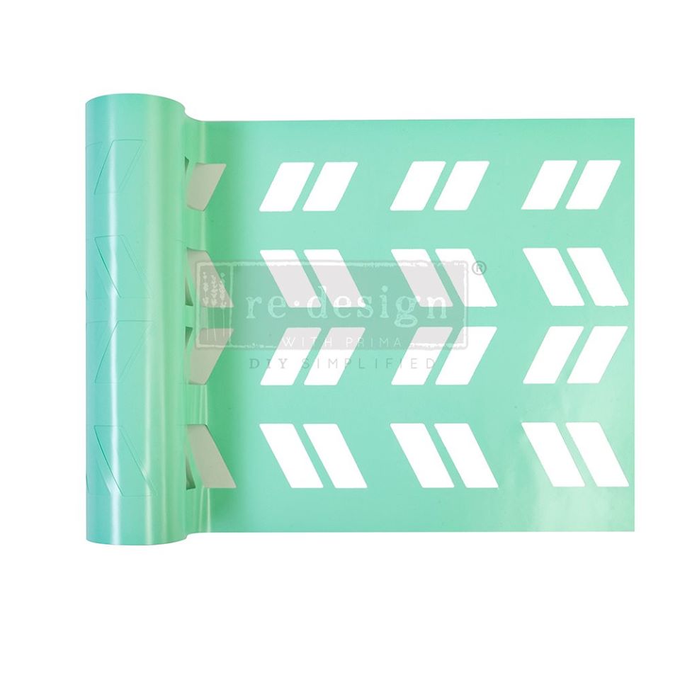 MODERN ARROWS Stick & Style Stencil Roll (Design size 15.24cm x 274cm) - Rustic Farmhouse Charm