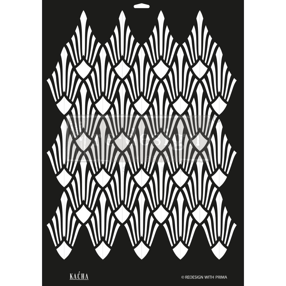 NEW! KACHA SUN LIT DIAMONDS Redesign Stencil 43.18cm x 57.91cm - Rustic Farmhouse Charm