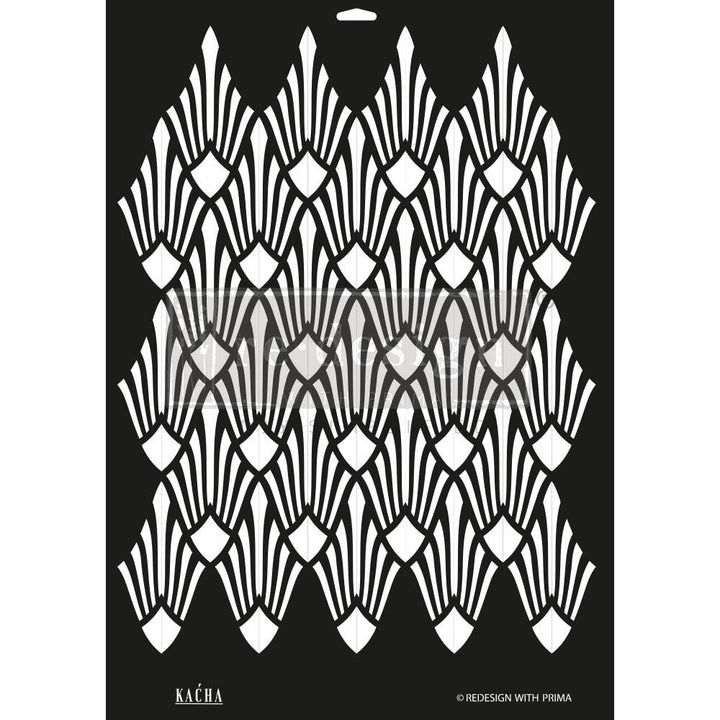 NEW! KACHA SUN LIT DIAMONDS Redesign Stencil 43.18cm x 57.91cm - Rustic Farmhouse Charm
