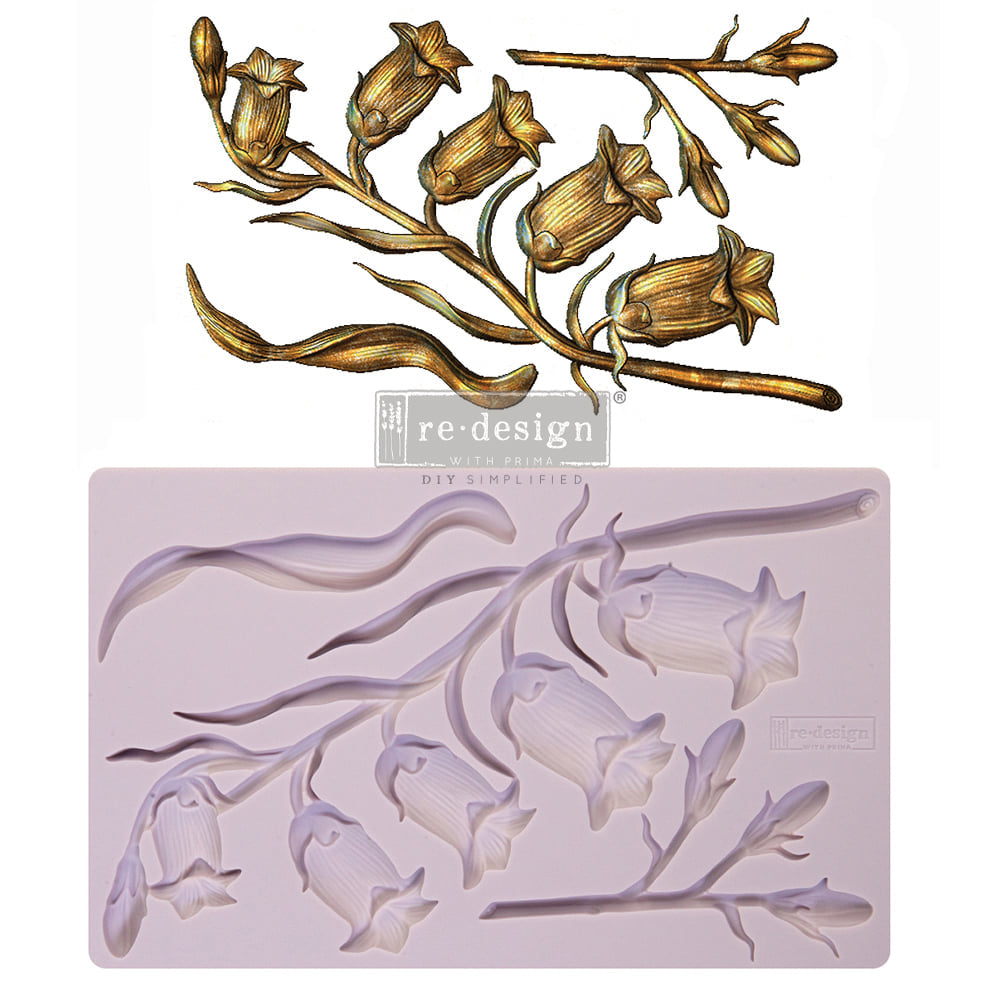 SWEET BELLFLOWER Redesign Mould - Rustic Farmhouse Charm