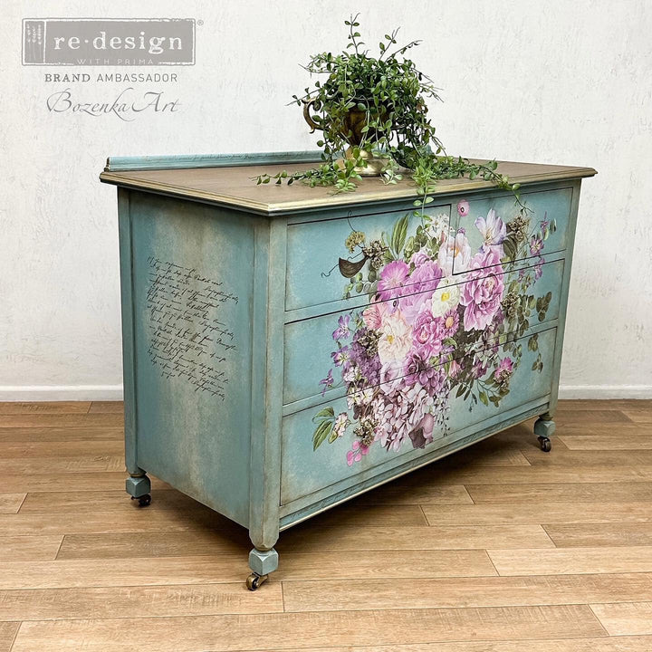 NEW! Redesign Maxi Transfer - SWEET NOTES (2 sheets, each 30.48cm x 30.48cm) - Rustic Farmhouse Charm