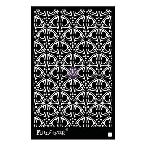 SWIRLY FLORALS Finnabair Stencil 6" x 9" - Rustic Farmhouse Charm