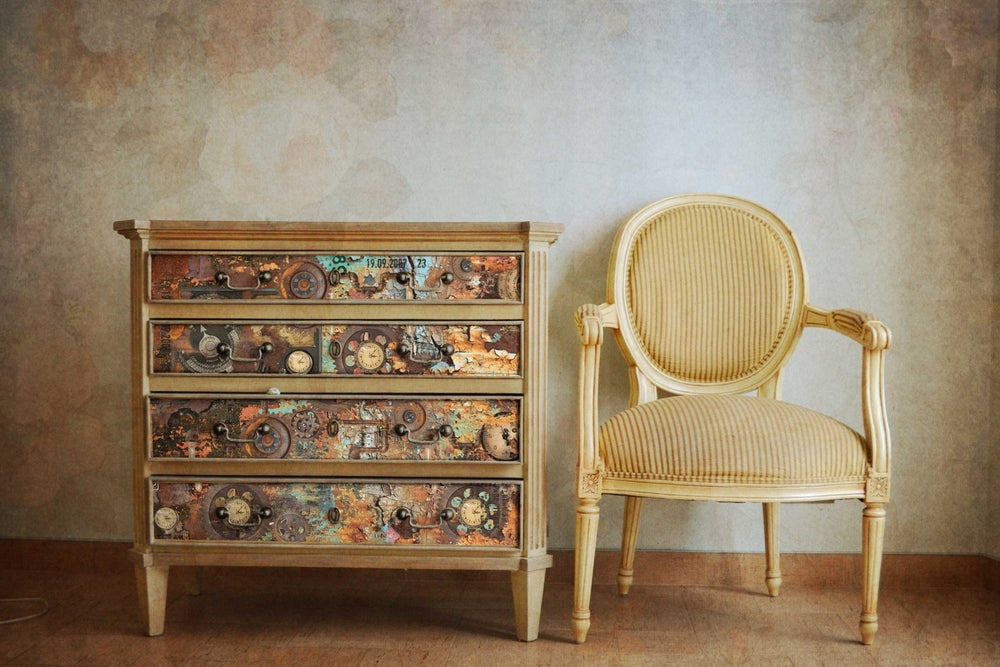 NEW! TARNISHED PARTS Redesign Decoupage Tissue Paper 48.26cm x 76.2cm - Rustic Farmhouse Charm