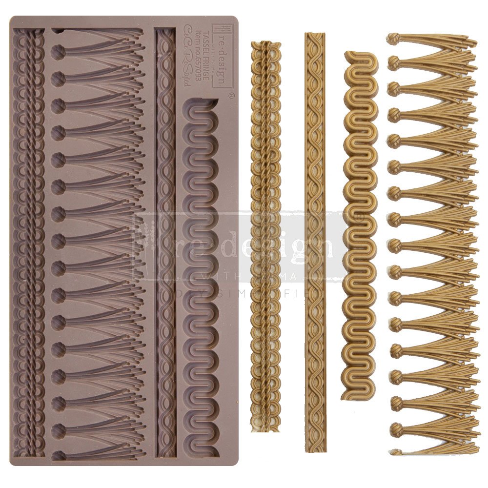 NEW! CECE TASSEL FRINGE Redesign Mould - Rustic Farmhouse Charm