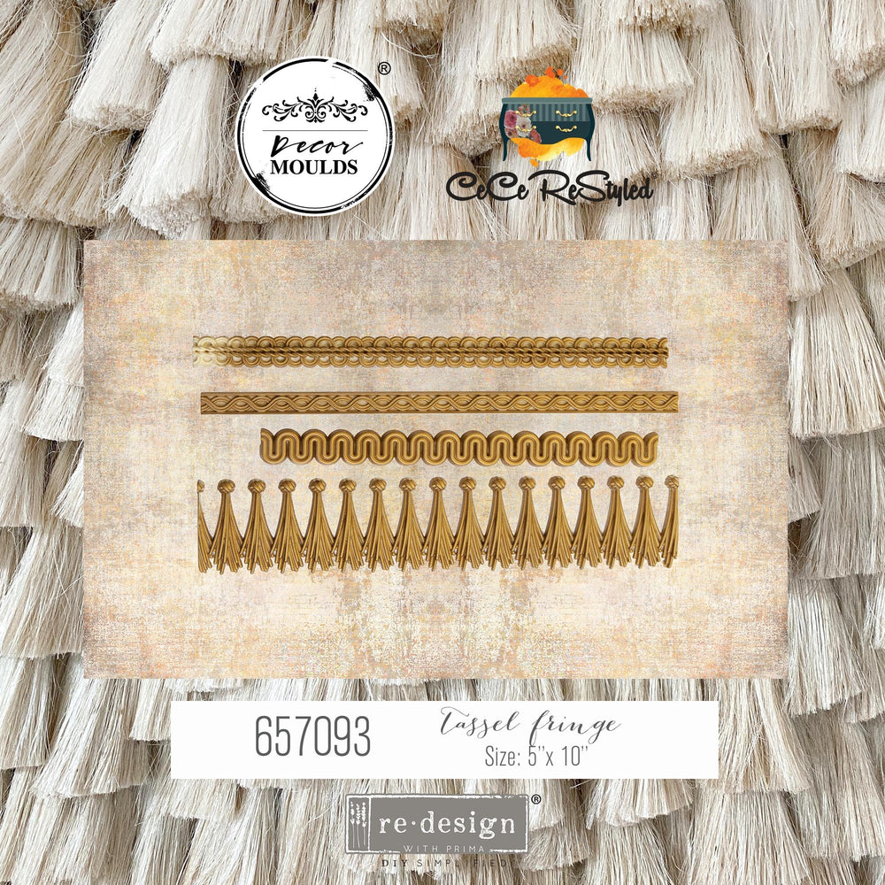 NEW! CECE TASSEL FRINGE Redesign Mould - Rustic Farmhouse Charm