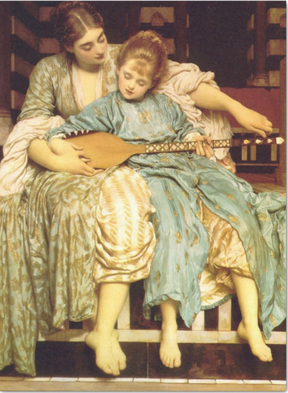 Decoupage Tissue Paper - Frederic Leighton Painting 'The Music Lesson' (43.18cm x 58.42cm) - Rustic Farmhouse Charm