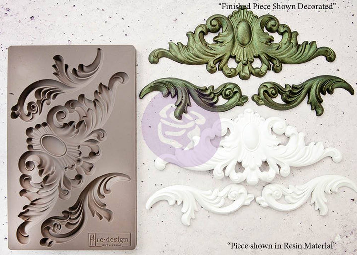 THORTON MEDALLION Redesign Mould - Rustic Farmhouse Charm