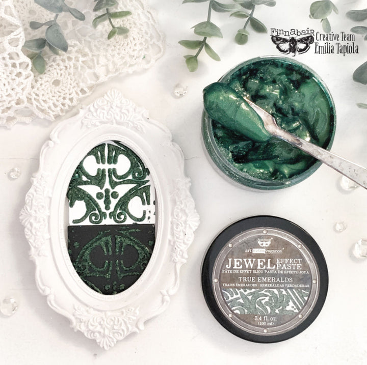 TRUE EMERALDS Jewel Texture Paste 100ml - Rustic Farmhouse Charm