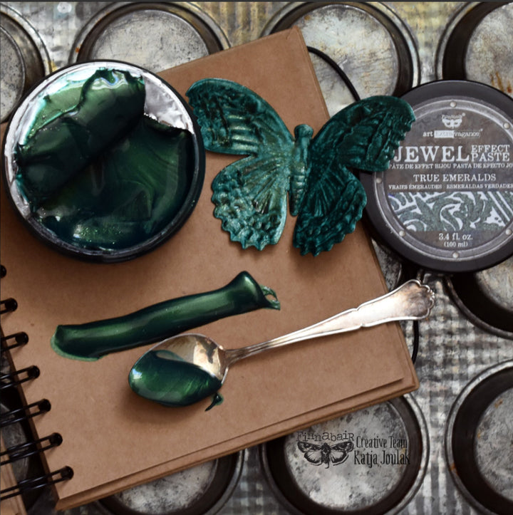 TRUE EMERALDS Jewel Texture Paste 100ml - Rustic Farmhouse Charm