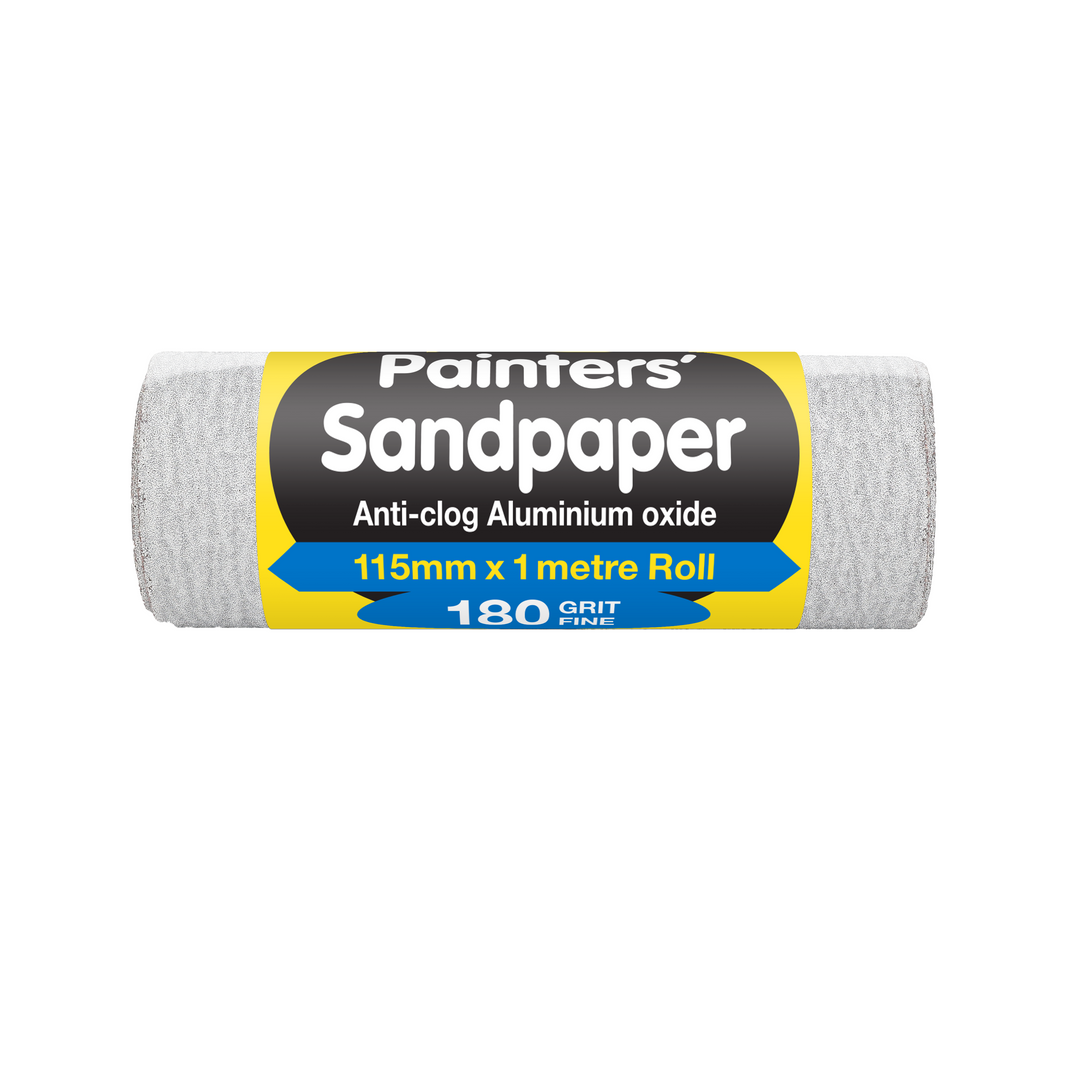 UNi-PRO Aluminium Oxide Sandpaper Roll 180-Grit 115mm x 1metre - Rustic Farmhouse Charm