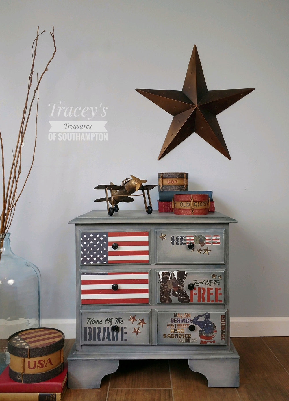 NEW! VETERAN Redesign Middy Transfer (3 sheets, each 21.59cm x 27.94cm) - Rustic Farmhouse Charm