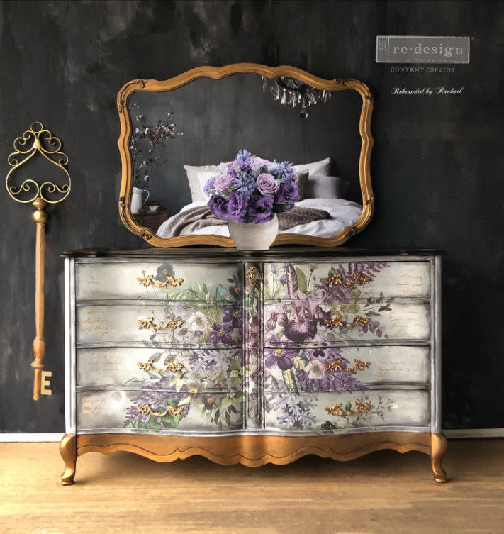 VIGOROUS VIOLET Redesign Transfer (121.92cm x 88.9cm) - Rustic Farmhouse Charm