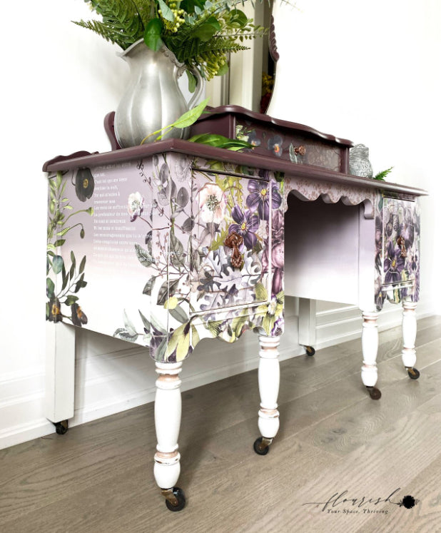 VIGOROUS VIOLET Redesign Transfer (121.92cm x 88.9cm) - Rustic Farmhouse Charm
