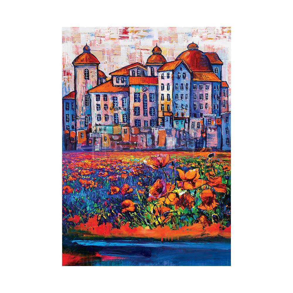 NEW! VILLAGE IN COLOUR Redesign A1 Decoupage Fibre Paper (59.44cm x 84.07cm) - Rustic Farmhouse Charm