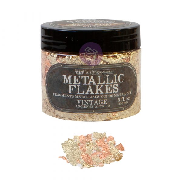 VINTAGE Metallic Flakes (Art Ingredients) 30g - Rustic Farmhouse Charm
