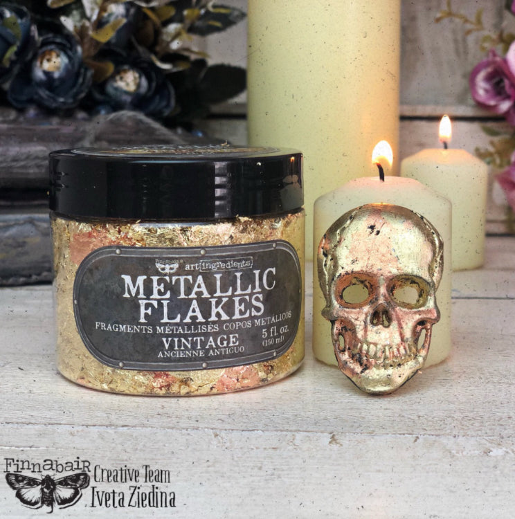 VINTAGE Metallic Flakes (Art Ingredients) 30g - Rustic Farmhouse Charm