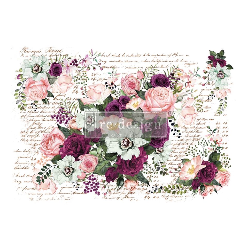 VIOLET HILL Redesign Transfer 111.76cm x 76.2cm - Rustic Farmhouse Charm