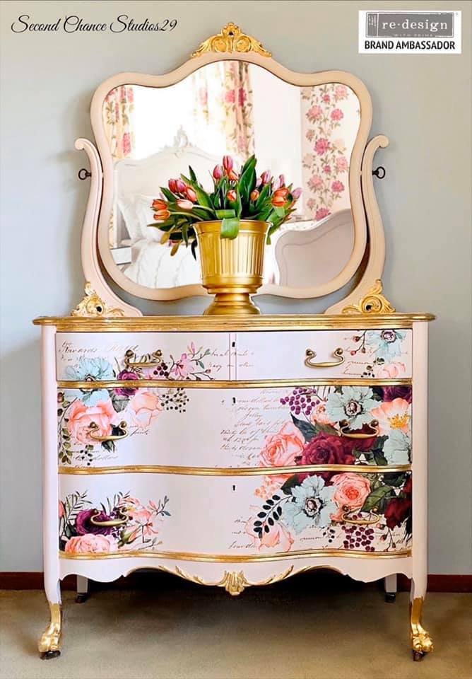 VIOLET HILL Redesign Transfer 111.76cm x 76.2cm - Rustic Farmhouse Charm