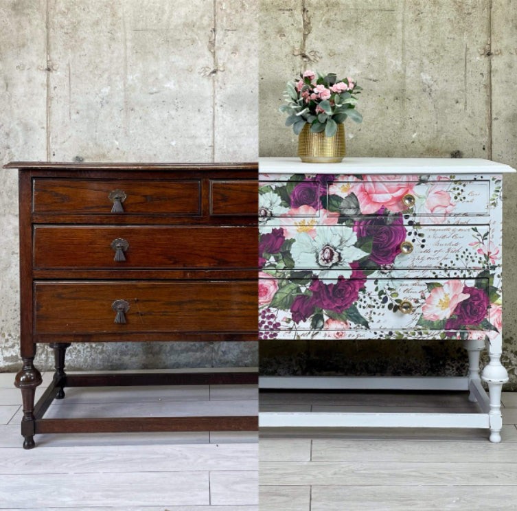 VIOLET HILL Redesign Transfer 111.76cm x 76.2cm - Rustic Farmhouse Charm