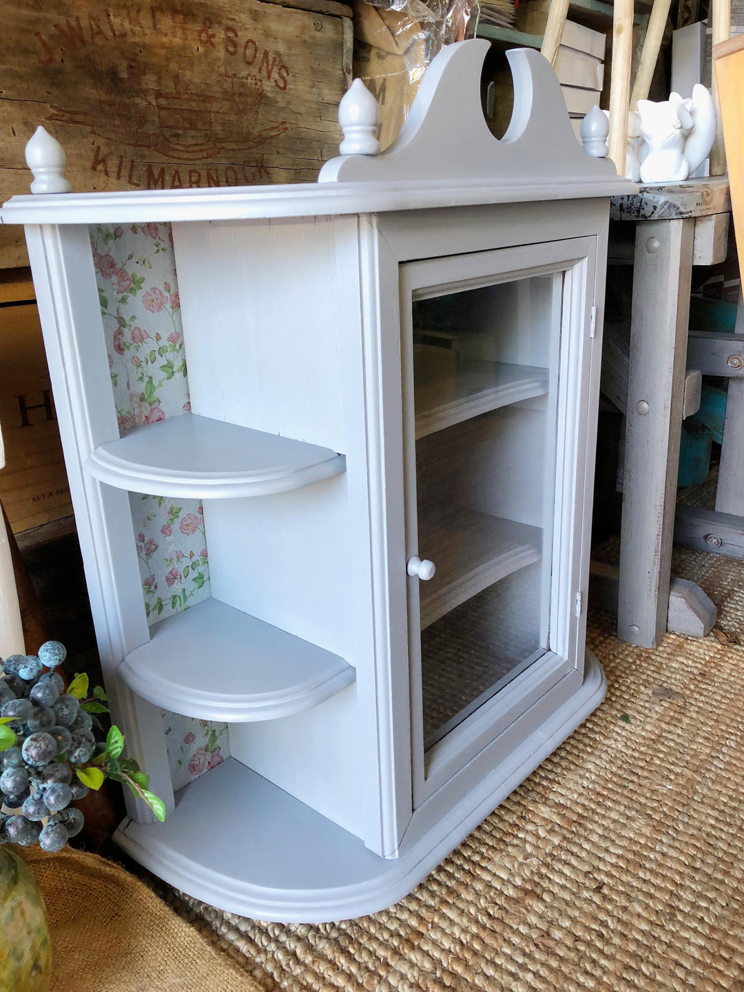 Small Wall Cabinet - Rustic Farmhouse Charm