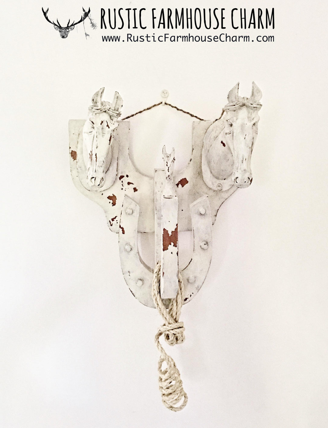 Farmhouse Horse Rack - Rustic Farmhouse Charm