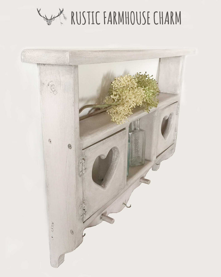 Sweetheart Apple Gap Wall Shelves - Rustic Farmhouse Charm