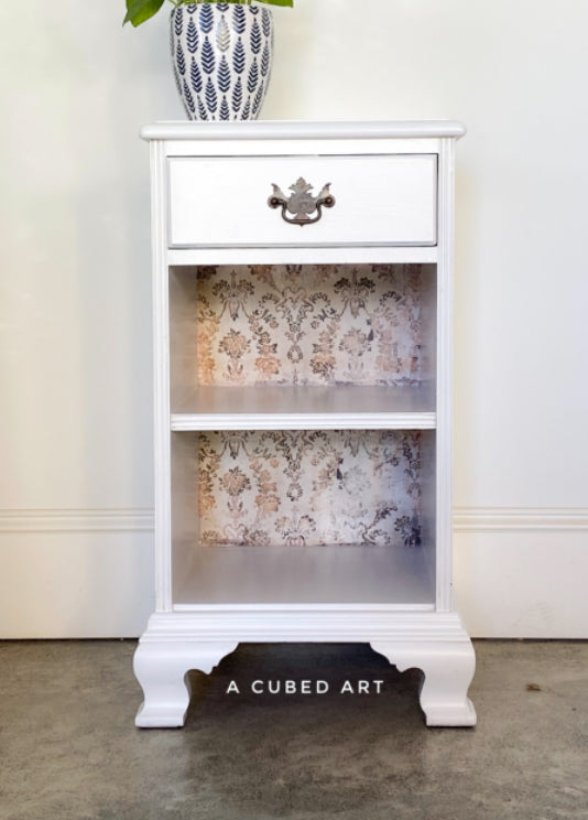 WASHED DAMASK Redesign Decoupage Paper (76.2cm x 48.26cm) - Rustic Farmhouse Charm