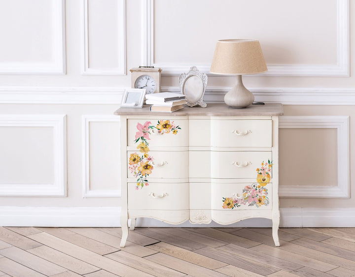 NEW! WATERCOLOUR LUSH Redesign Transfer (3 sheets, each 15.24cm x 30.48cm) - Rustic Farmhouse Charm