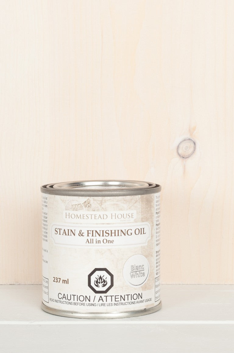 WHITE Fusion™ Stain & Finishing Oil (237ml) - Rustic Farmhouse Charm