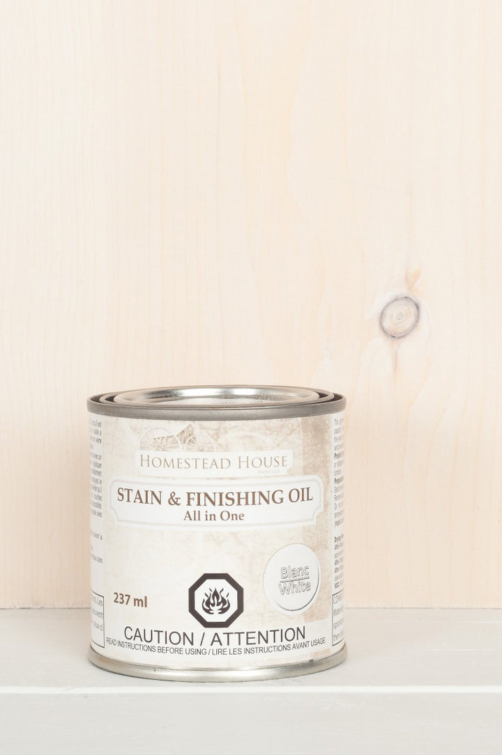 WHITE Fusion™ Stain & Finishing Oil (237ml) - Rustic Farmhouse Charm