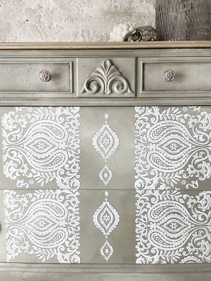 NEW! WHITE ENGRAVING Redesign Transfer (60.96cm x 88.9cm) - Rustic Farmhouse Charm
