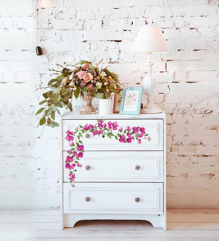 NEW! WILD FLOWERS Redesign Transfer (3 sheets, each 15.24cm x 30.48cm) - Rustic Farmhouse Charm