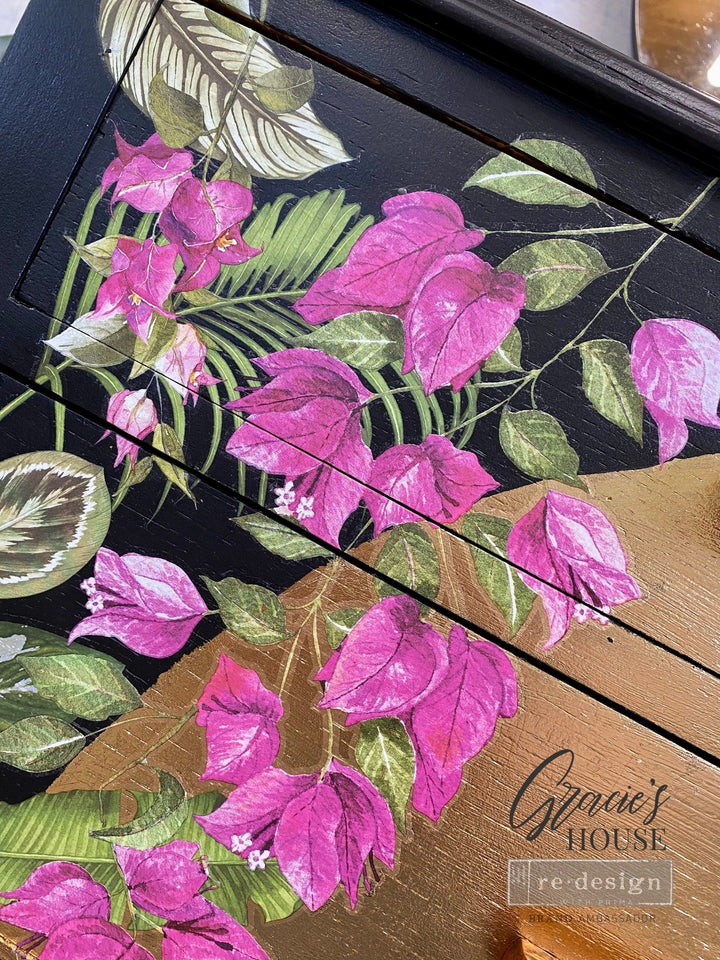NEW! WILD FLOWERS Redesign Transfer (3 sheets, each 15.24cm x 30.48cm) - Rustic Farmhouse Charm