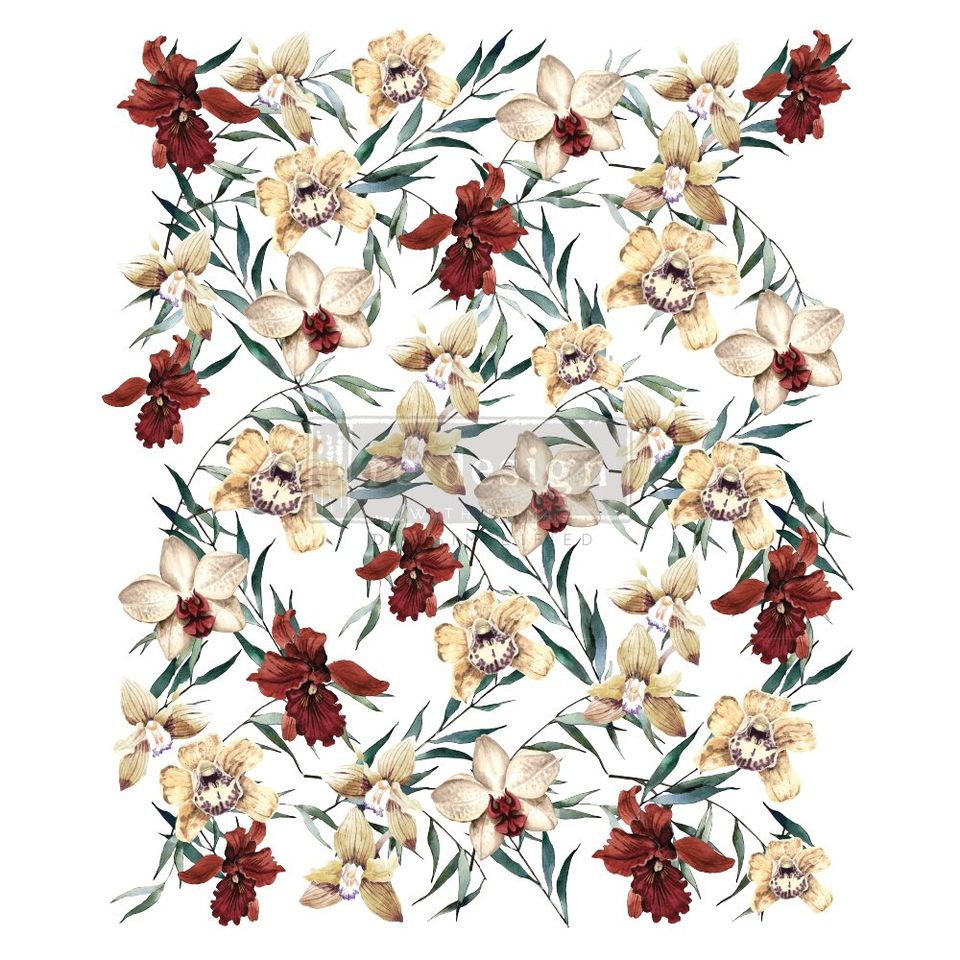 WILDFLOWERS Redesign Transfer (68.58cm x 58.42cm) - Rustic Farmhouse Charm