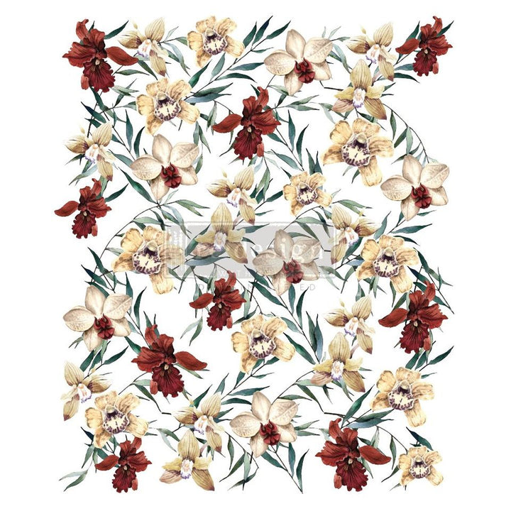 WILDFLOWERS Redesign Transfer (68.58cm x 58.42cm) - Rustic Farmhouse Charm
