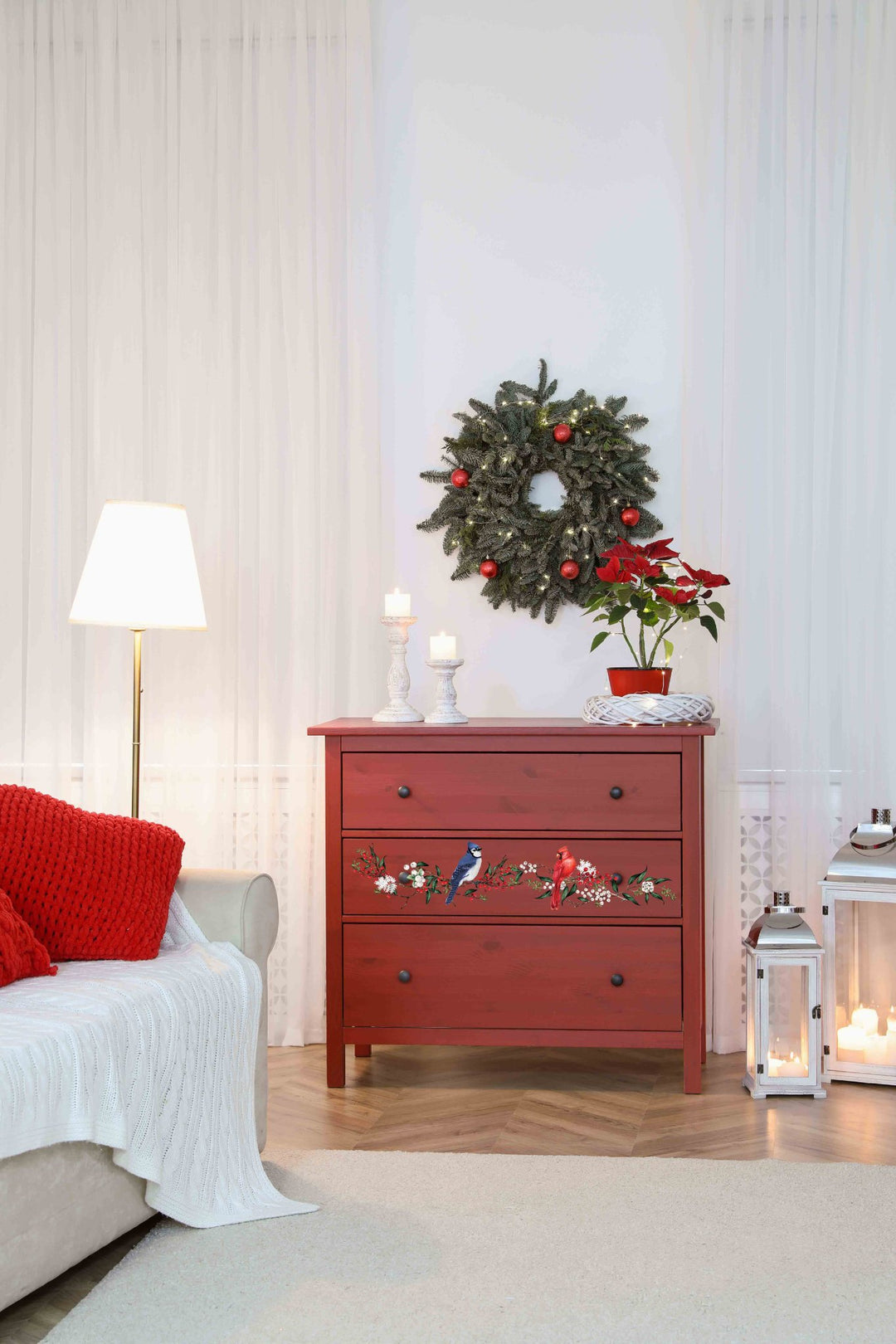 NEW! WINTERBERRY Redesign Middy Transfer (3 sheets, each 21.59cm x 27.94cm) - Rustic Farmhouse Charm