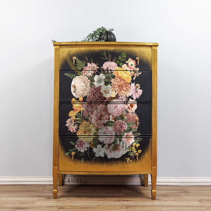 NEW! Redesign Transfer - WOODLAND FLORAL (88.9cm x 60.96cm) - Rustic Farmhouse Charm