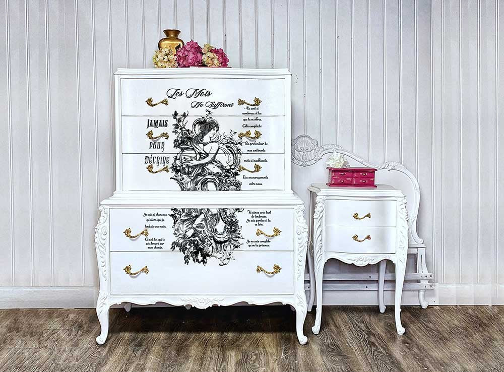 NEW! YOUTH FOUNTAIN Redesign Transfer (60.96cm x 88.9cm) - Rustic Farmhouse Charm