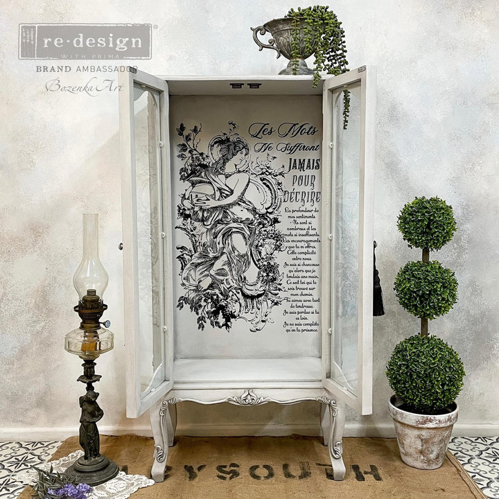 NEW! YOUTH FOUNTAIN Redesign Transfer (60.96cm x 88.9cm) - Rustic Farmhouse Charm