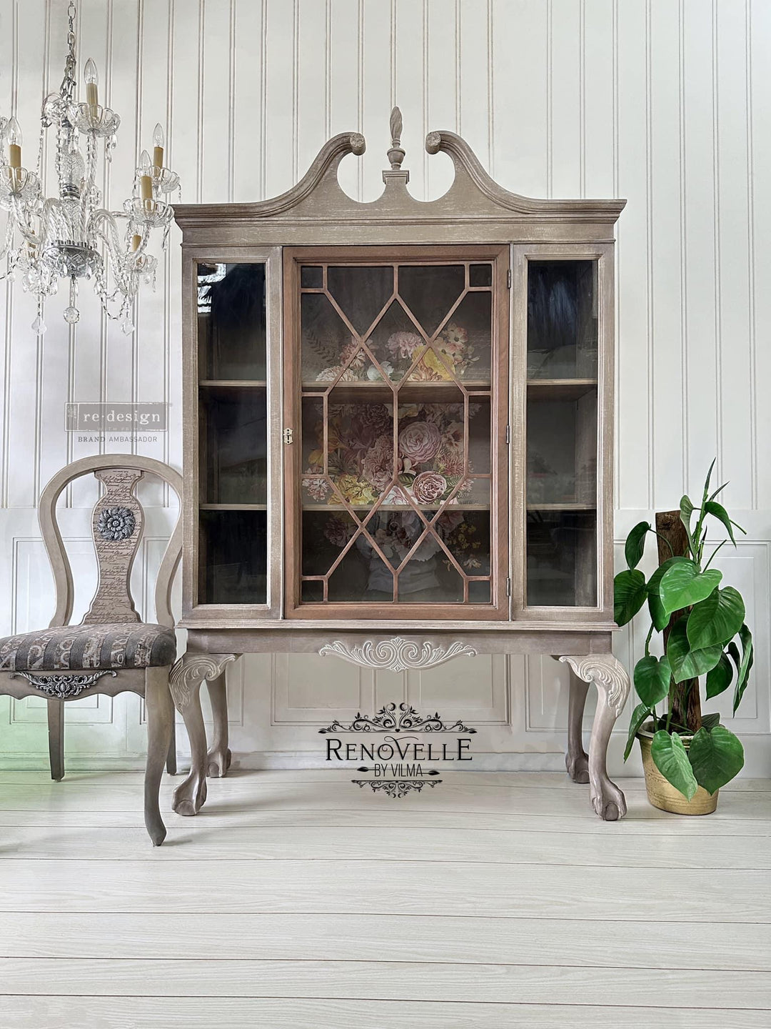NEW! Redesign Transfer - WOODLAND FLORAL (88.9cm x 60.96cm) - Rustic Farmhouse Charm