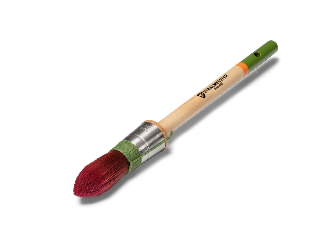 Staalmeester® Paintbrush POINTED SASH 26mm (100% Synthetic) - Pro-Hybrid Series 2022 #14 - Rustic Farmhouse Charm