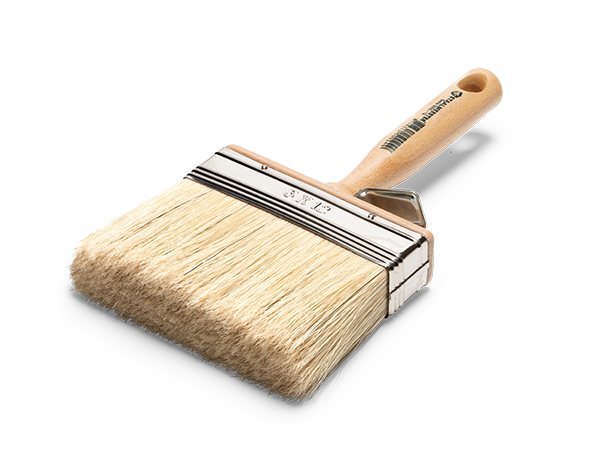 Staalmeester® Flat Wall Brush Natural Bristle Blonde 120mm - Classic Series 3005 #12 - Rustic Farmhouse Charm