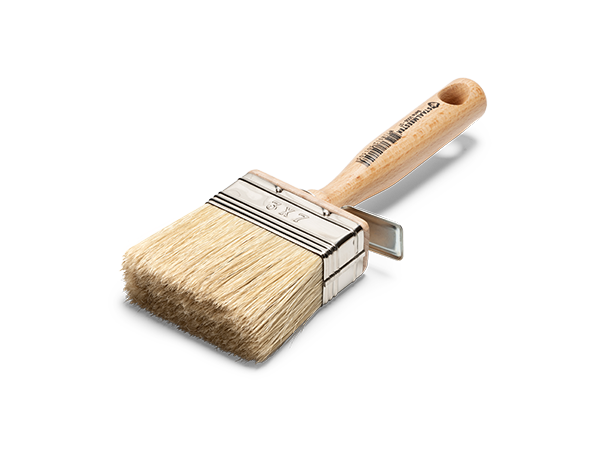 Staalmeester® Flat Wall Brush Natural Bristle Blonde 70mm - Classic Series 3005 #07 - Rustic Farmhouse Charm