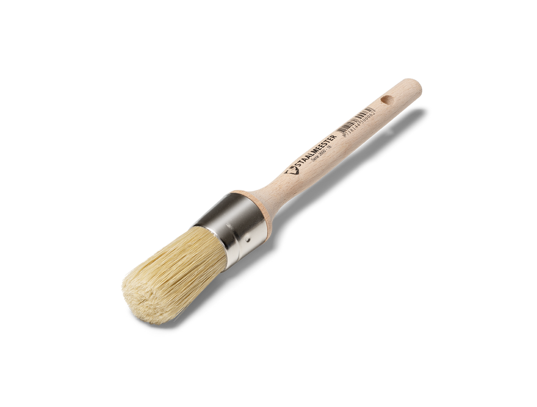 Staalmeester® Natural Bristle Wax Brush 31mm - Classic Series 3600 #16 - Rustic Farmhouse Charm