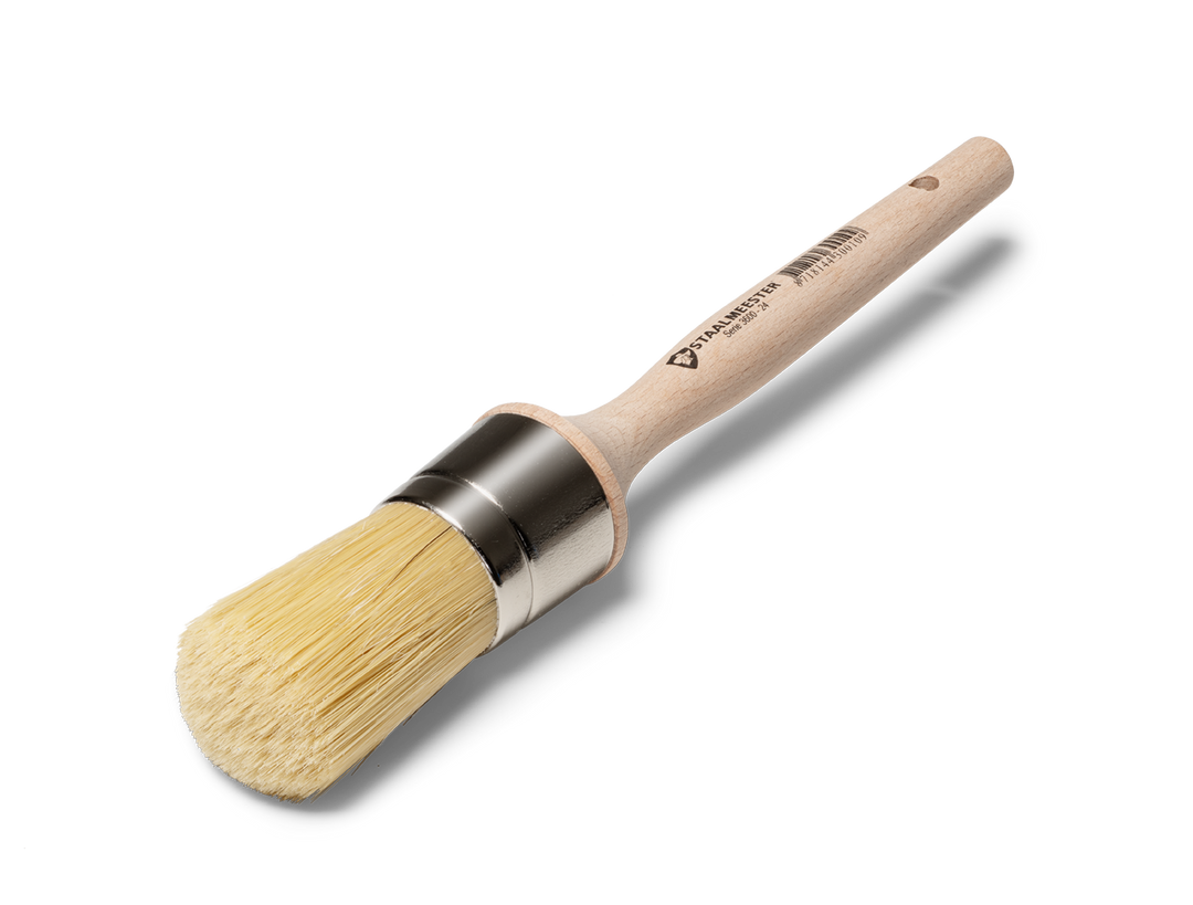 Staalmeester® Natural Bristle Wax Brush 45mm - Classic Series 3600 #24 - Rustic Farmhouse Charm