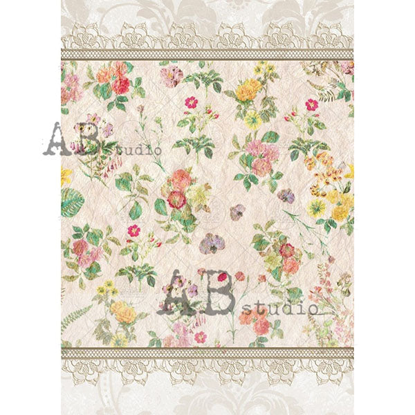 ABstudio Rice Paper - 1816 (A4) - Rustic Farmhouse Charm