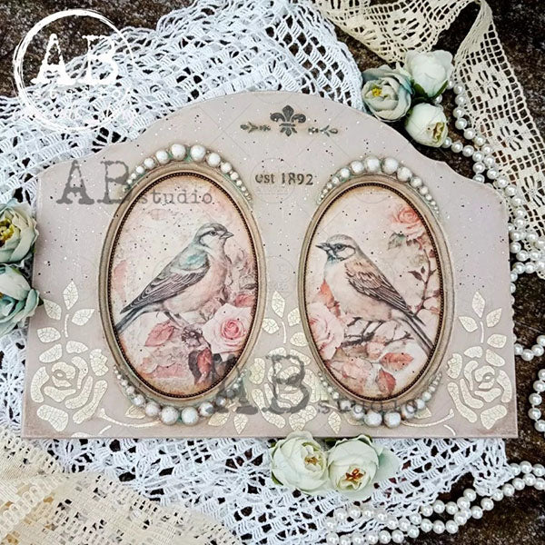 ABstudio Rice Paper - 2318 (A4) - Rustic Farmhouse Charm